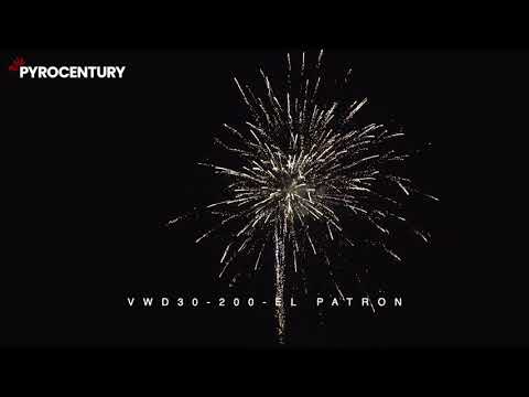 VWD30-200 - El Patron 200 Schots Dubbel Compound Vuurwerk - Pyrocentury