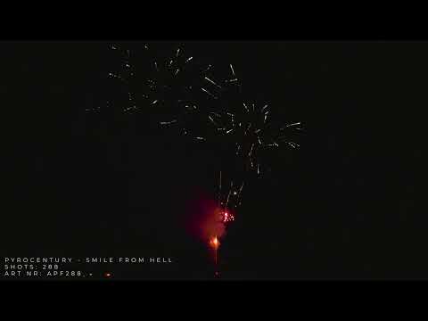 APF288 - Smile from Hell 288 Schuss Doppelt Verbundfeuerwerk - Pyrocentury (Charge 2022)