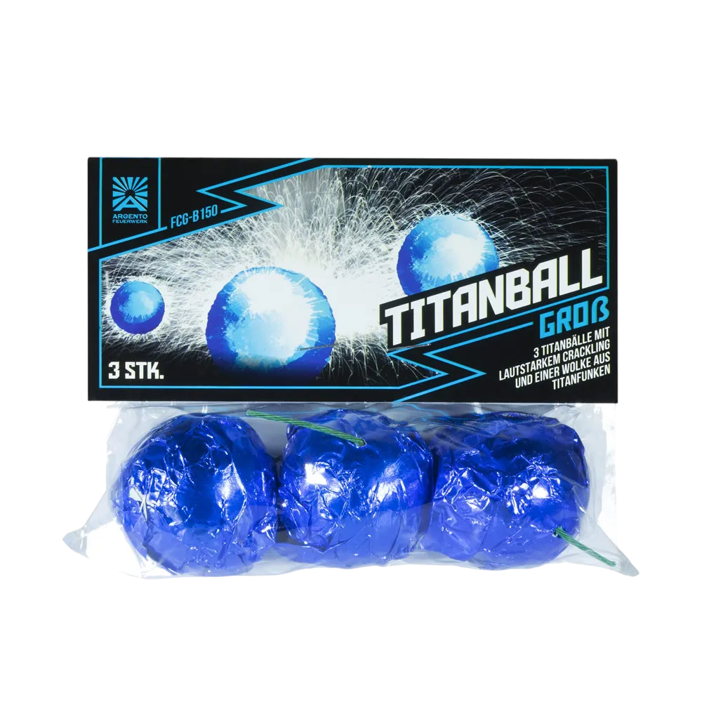 Argento Titanball Groß 3 stk.