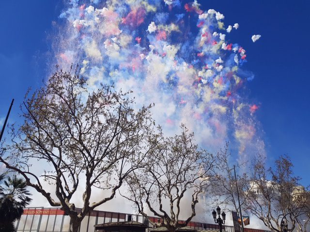 Feuerwerk bei Las Fallas
